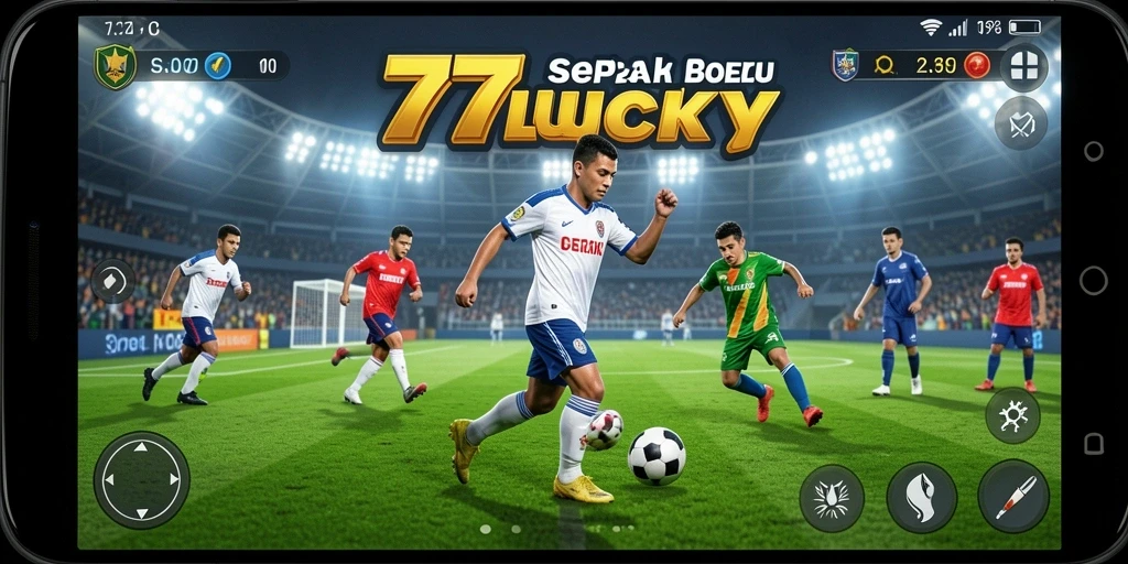 Gameplay menarik 777LUCKY dengan aksi sepak bola yang menegangkan.