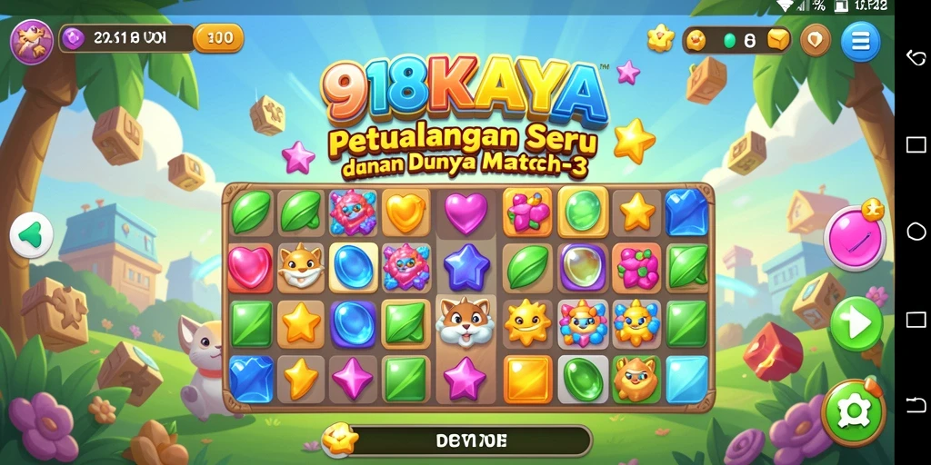 Tampilan gameplay yang seru dan penuh warna di 918KAYA.