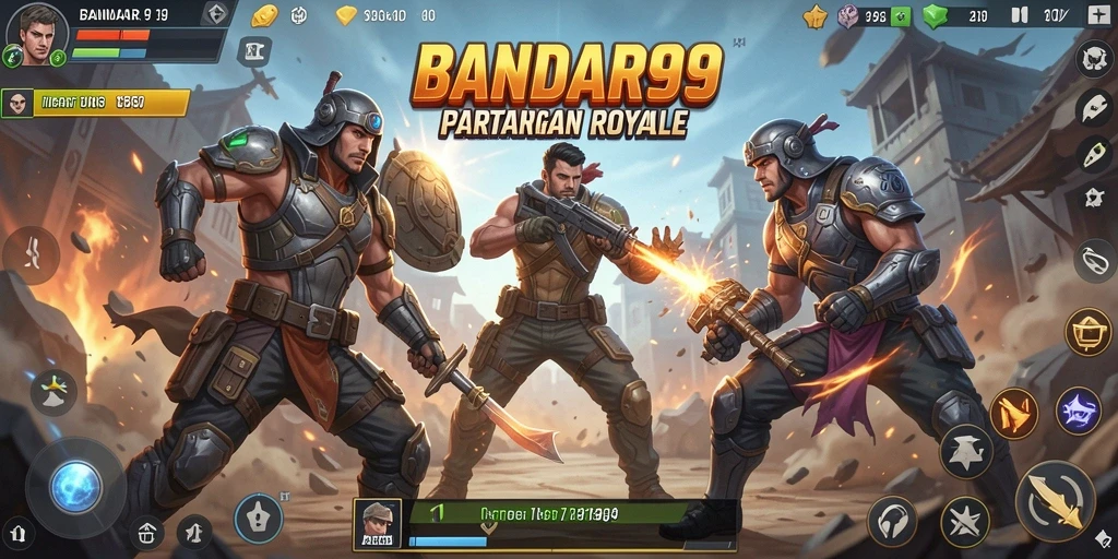 Screenshot gameplay BANDAR99 yang menunjukkan pertempuran seru.