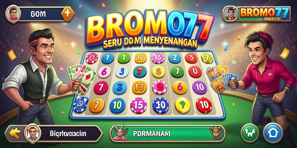 Screenshot gameplay BROMO77 yang menampilkan suasana seru permainan Bingo.