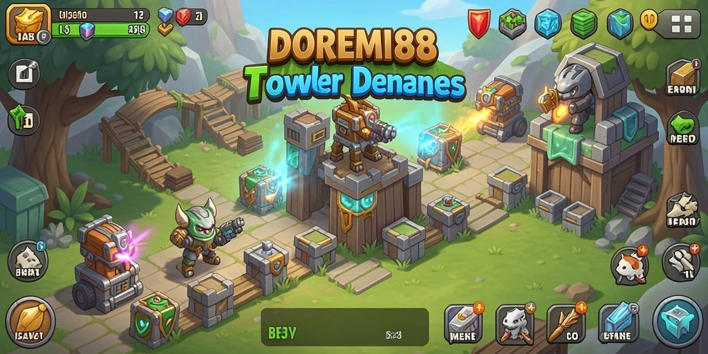 Gameplay menakjubkan DOREMI88 dalam aksi Tower Defense.