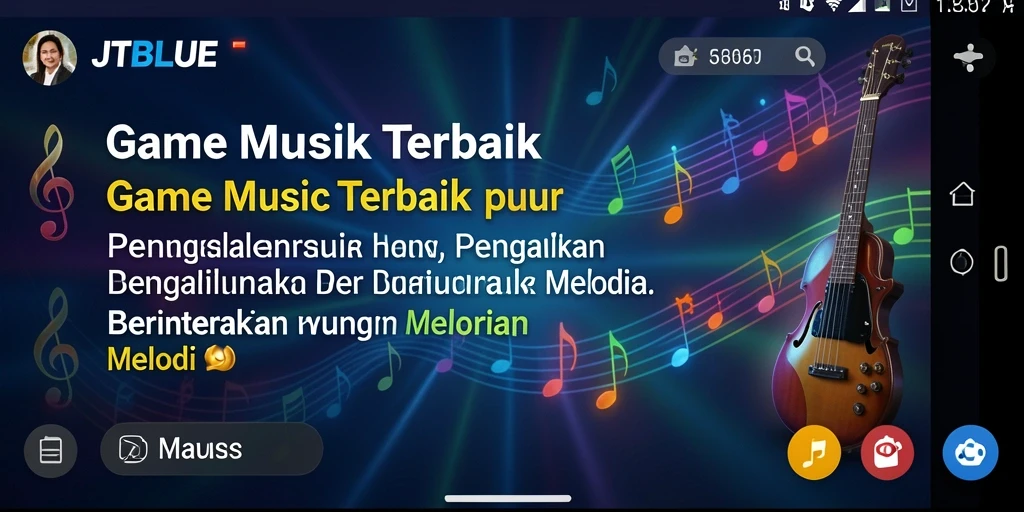 Screenshot JTBLUE menampilkan gameplay interaktif yang seru.