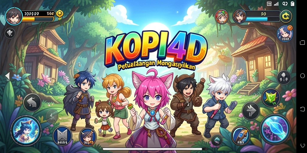 Gameplay KOPI4D menunjukkan aksi anime yang seru dan mendebarkan.