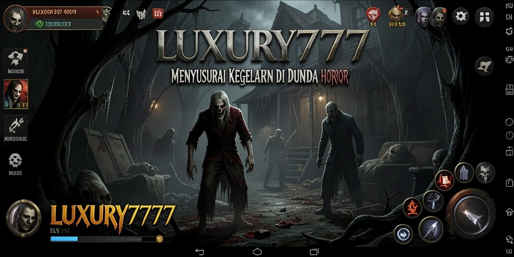Gameplay LUXURY777 menampilkan suasana mencekam dan penuh misteri.