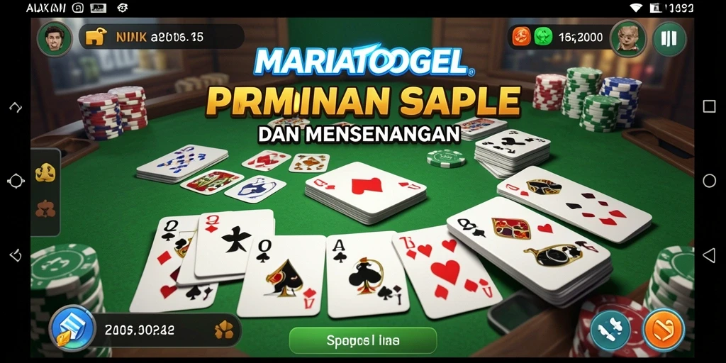 Tampilan gameplay Gaple seru di MARIATOGEL.