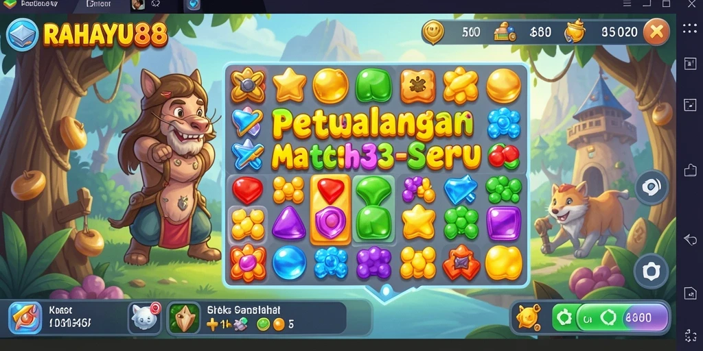 Gameplay seru di RAHAYU88 dengan tampilan warna-warni.