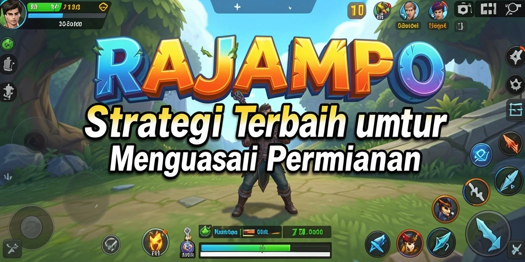 Tampilan gameplay strategis dalam RAJAMPO yang mendebarkan.
