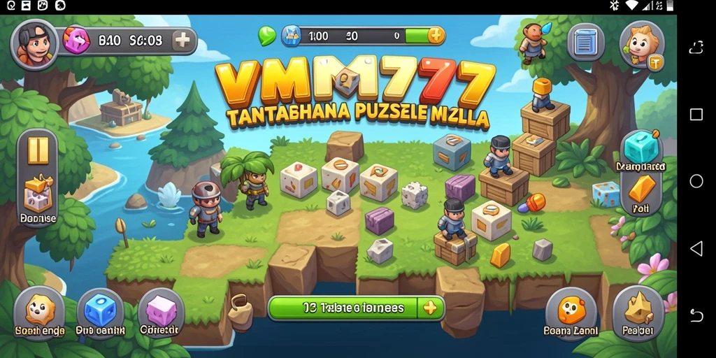 Tampilan gameplay VM777 menampilkan teka-teki yang menarik dan menantang.