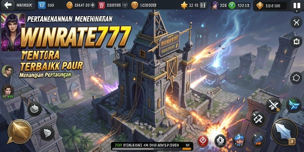 Tangkapan layar menunjukkan aksi mendebarkan dalam permainan Tower Defense.